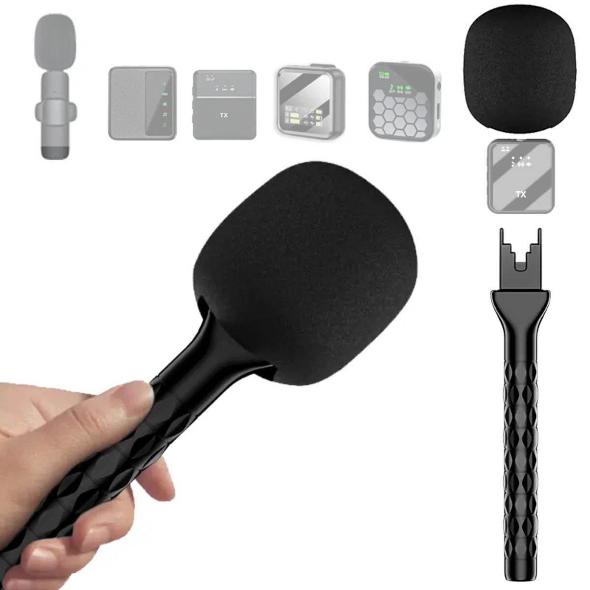 GENERICO - Soporte Adaptador Para Micrófono Inalámbrico Tipo Handheld