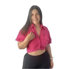 REALME - Camisa Top Corta De Mujer