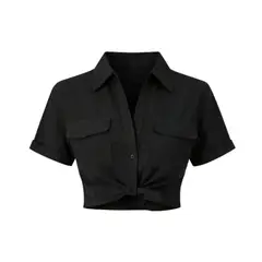 REALME - Camisa Top Corta De Mujer