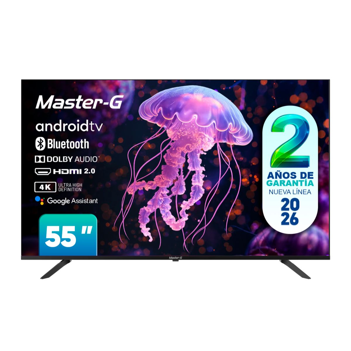 MASTER G - Smart TV Led 55" Android 4K Bluetooth MGAE55F Master-G