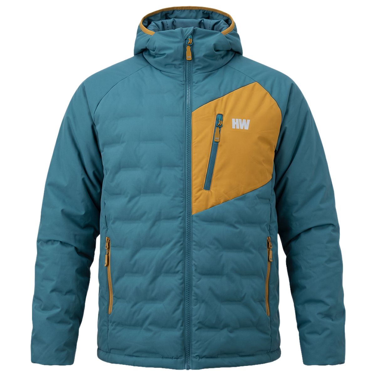 HARDWORK - Parka Insulada HW Explorer Hombre Petroleo Mostaza