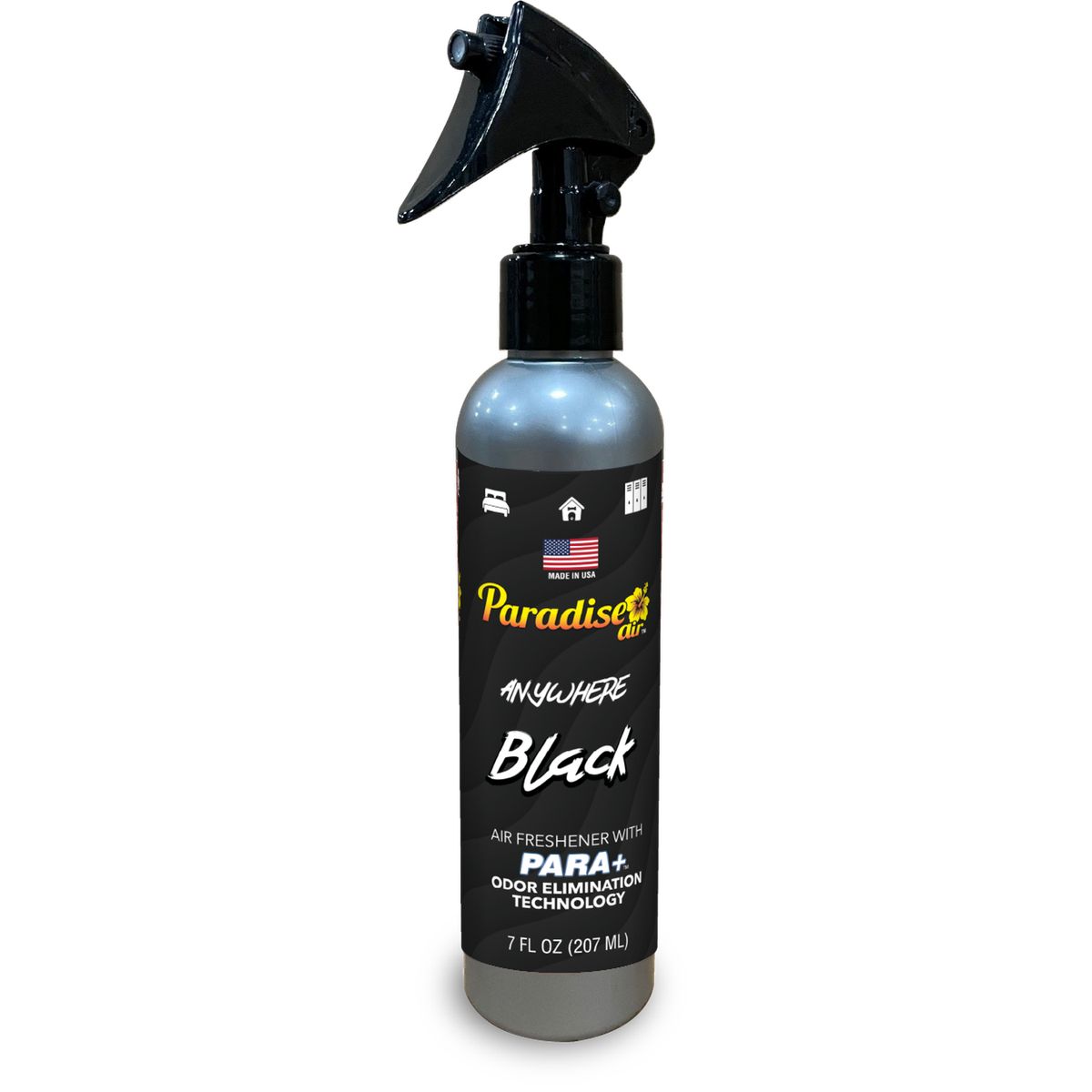 PARADISE - Aromatizante Paradise Air Spray Eliminador de Olores Black 207g