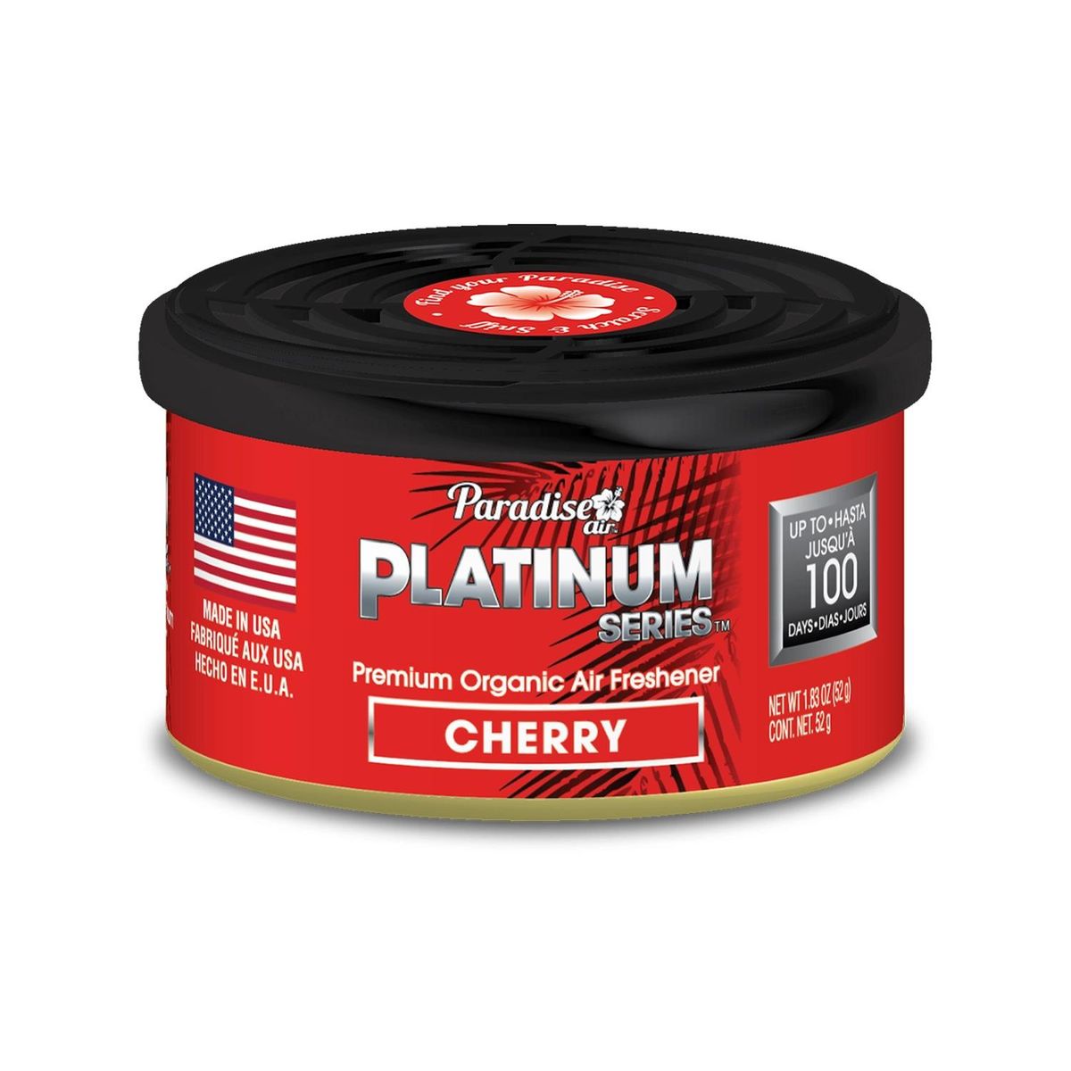 PARADISE - Aromatizante Paradise Air Platinium Serie Organic Can Cherry 52g
