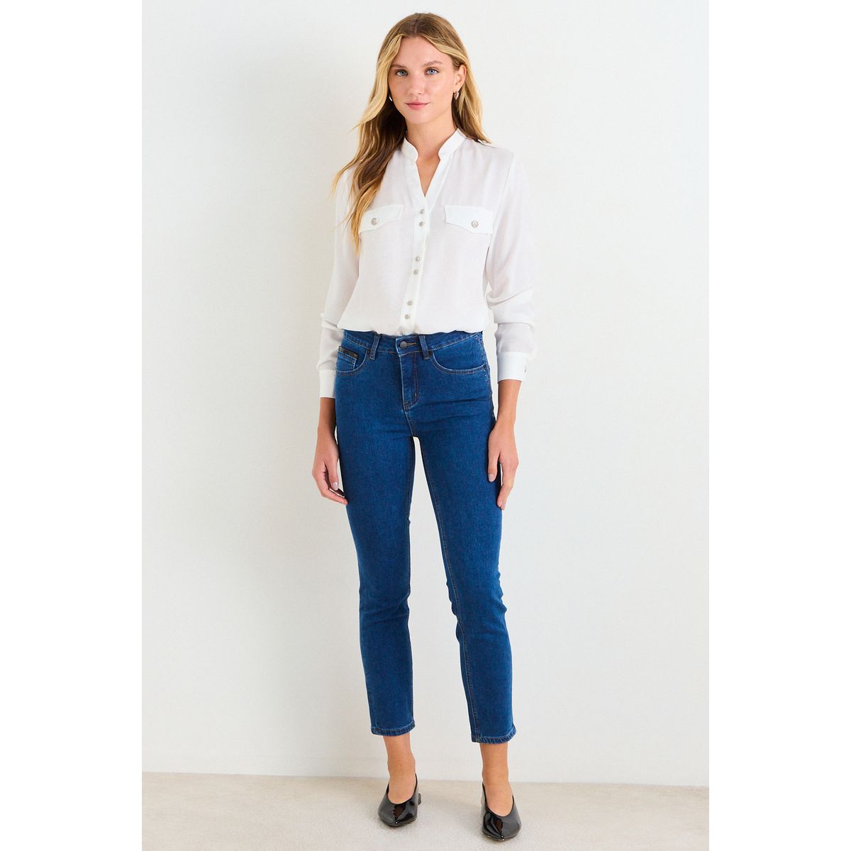 ASH - Skinny Jeans Mujer Azul Marino Ash