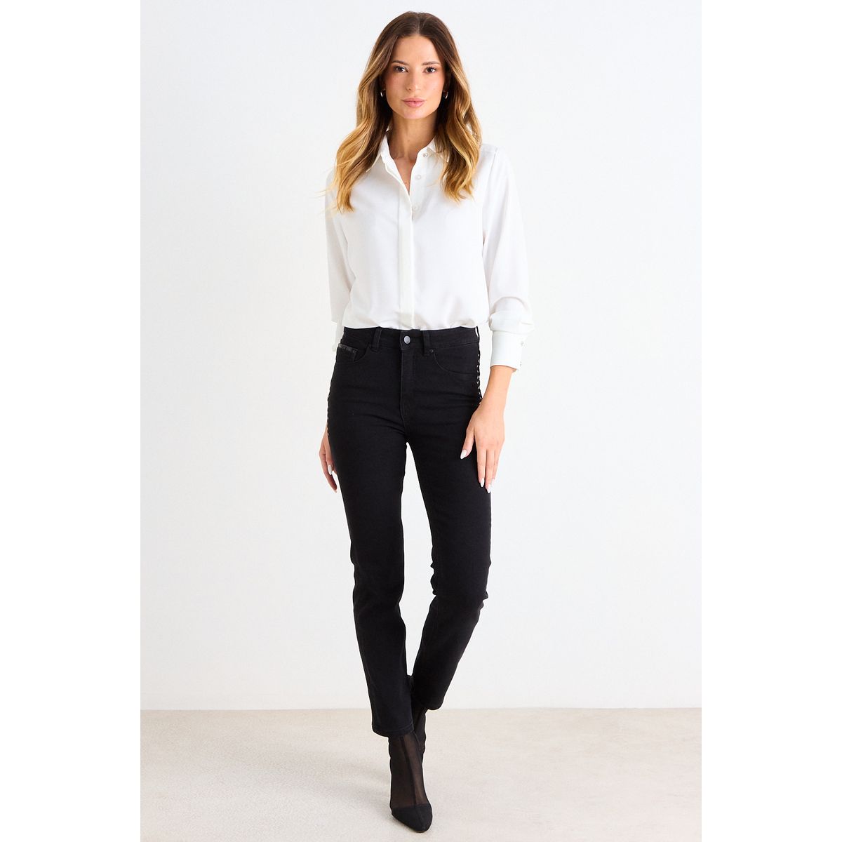ASH - Skinny Jeans Mujer Negro Ash