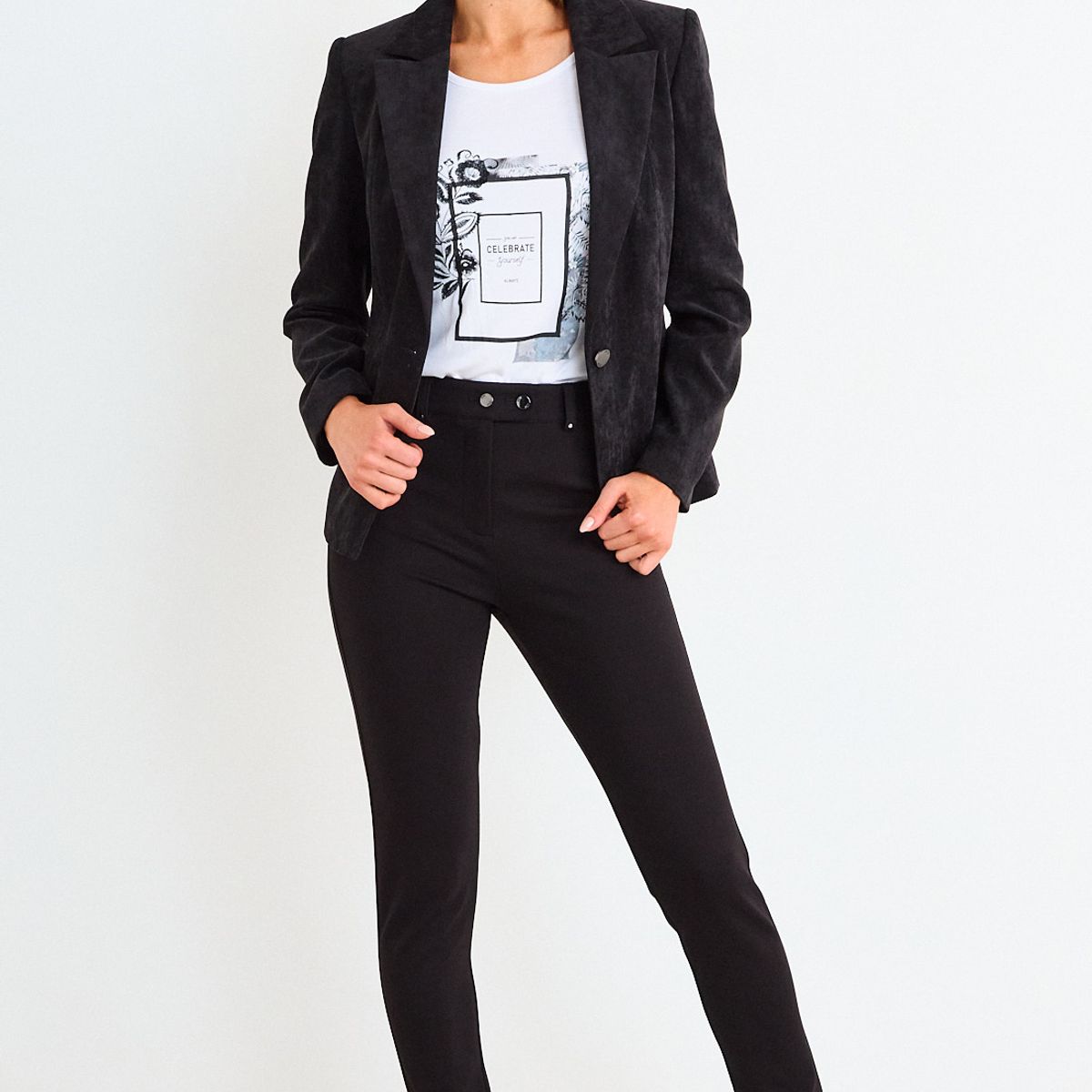 ASH - Calza Recta Mujer Negro Ash