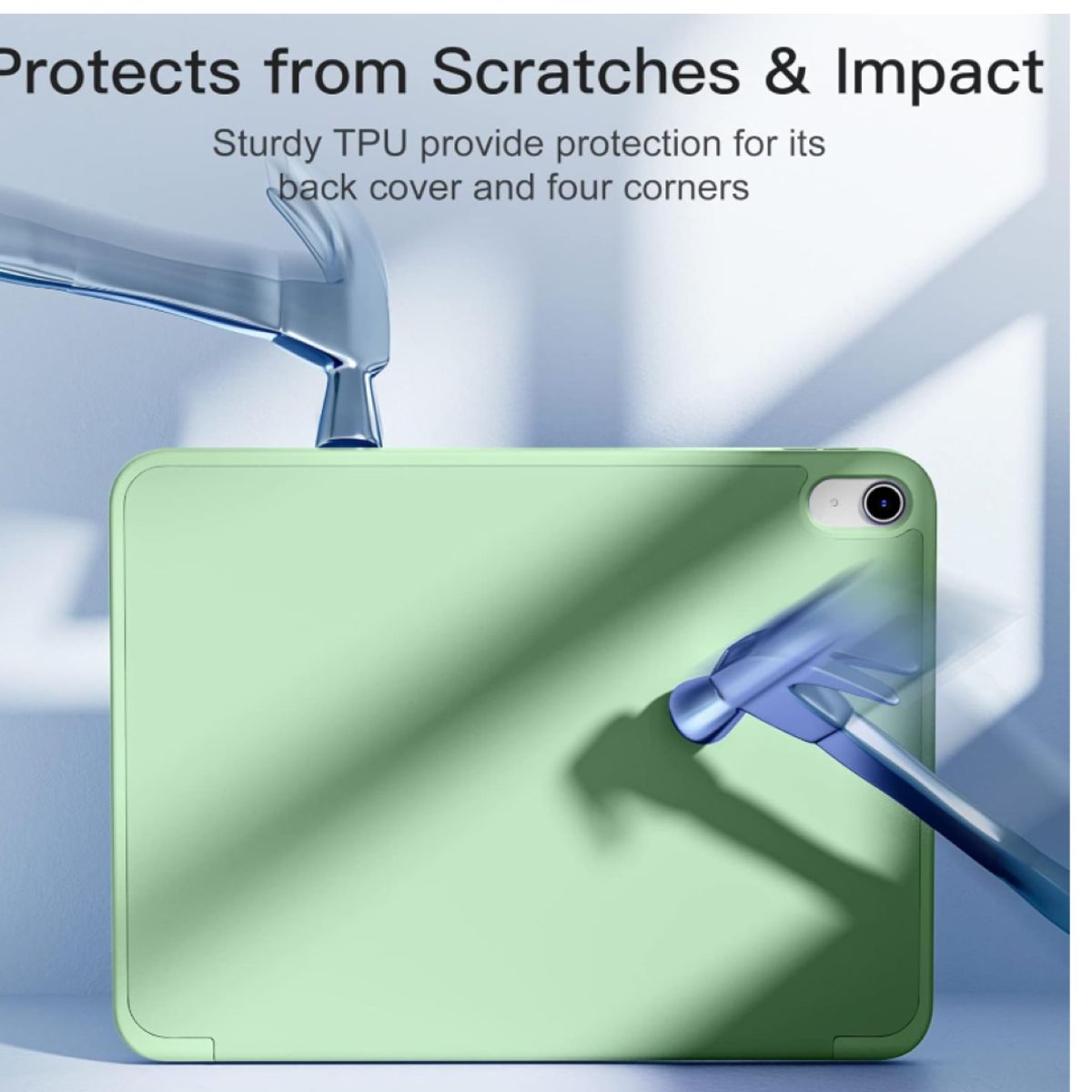 GENERICO - Carcasa Smart Cover Ranura Para iPad Air 11 M3 2025 Verde