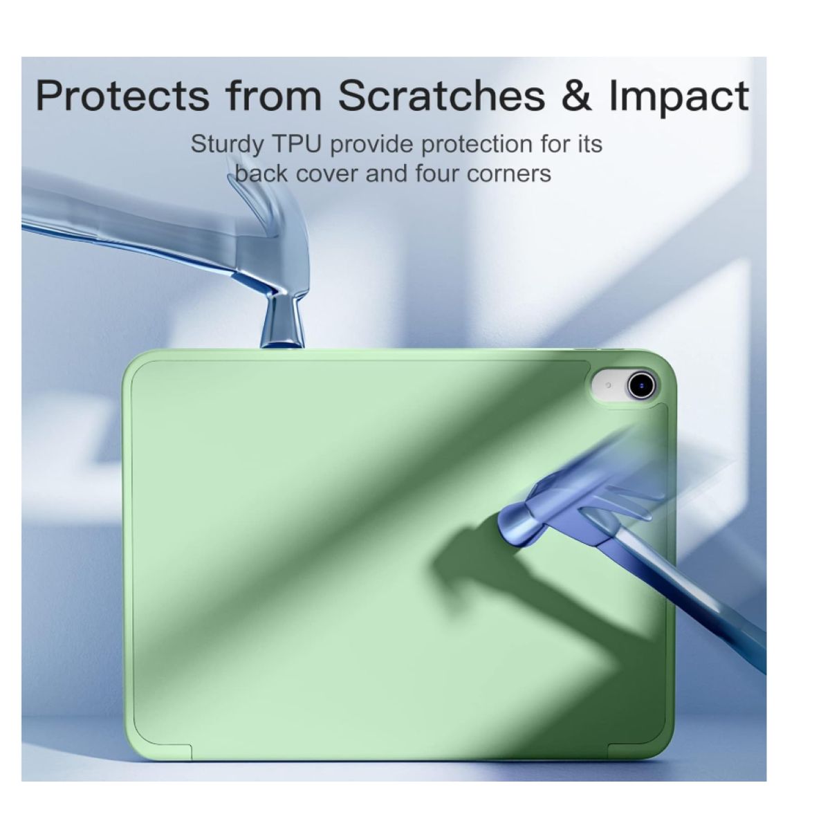 GENERICO - Carcasa Smart Cover Ranura Para iPad Air 11 M3 2025 Verde