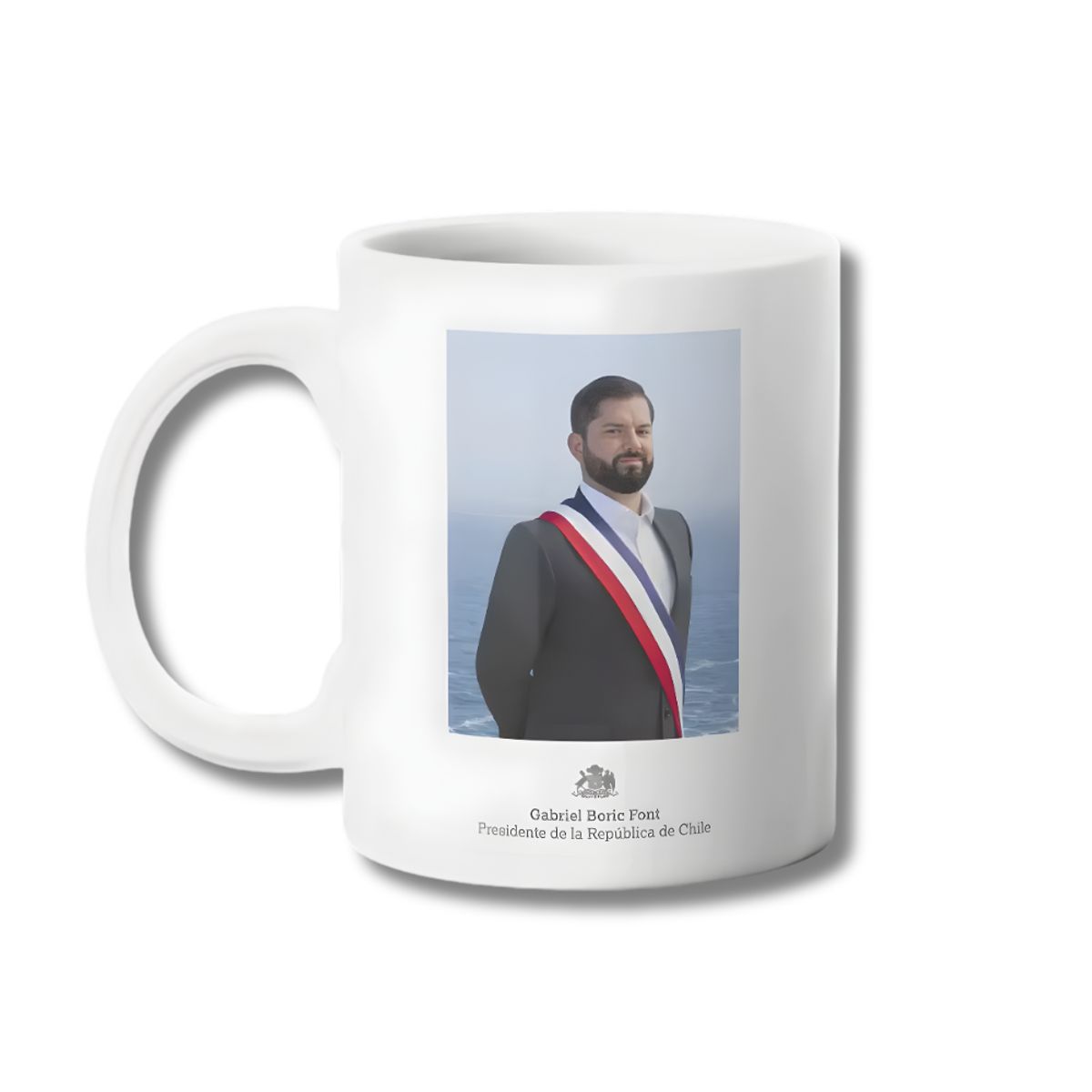 GENERICO - Tazon Presidente de Chile Gabriel Boric Taza Sublimada 325ml