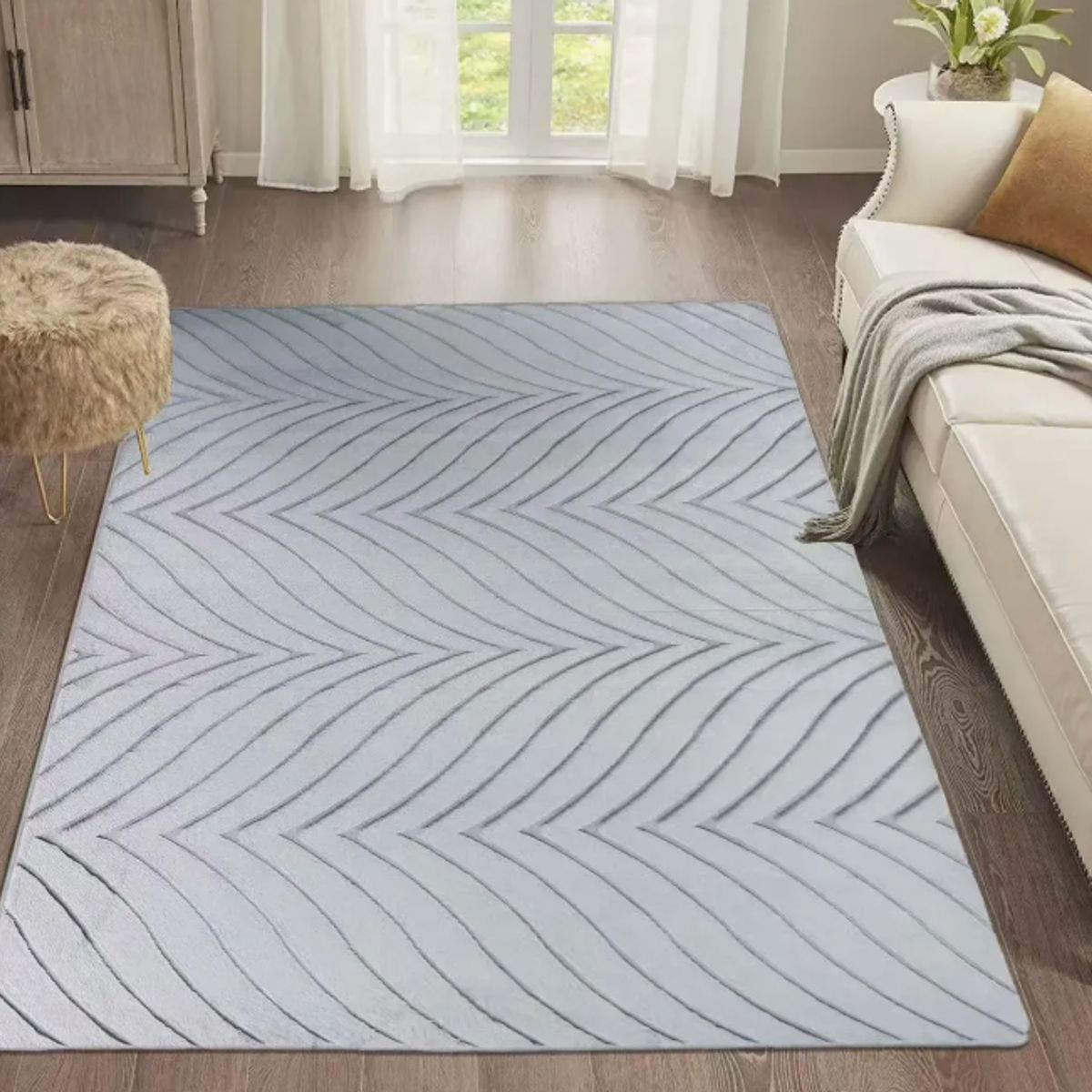 GENERICO - Alfombra Suave 160x200 Grande Hogar Para Decoración Elegante
