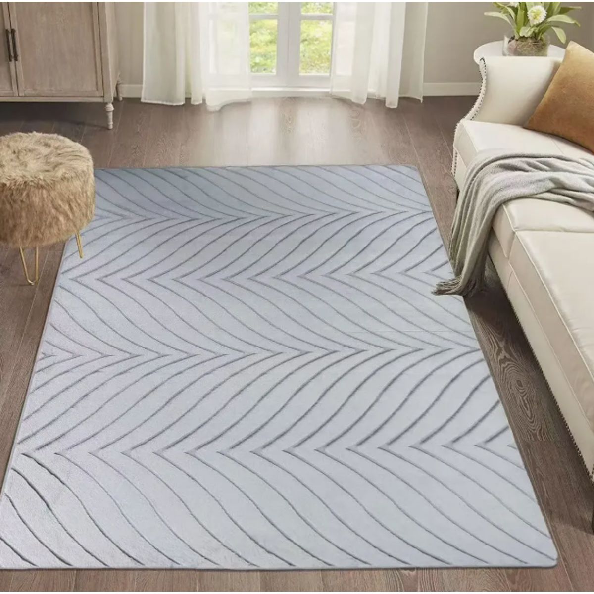 GENERICO - Alfombra Suave 160x200 Grande Hogar Para Decoración Elegante