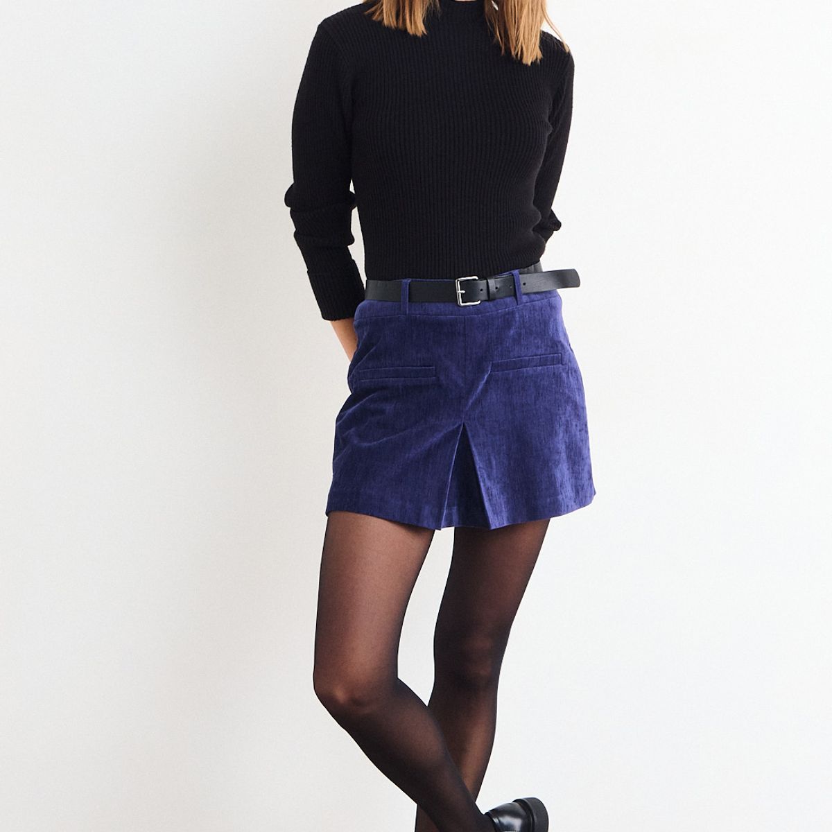 IO - Short Liso Mujer Azul Io
