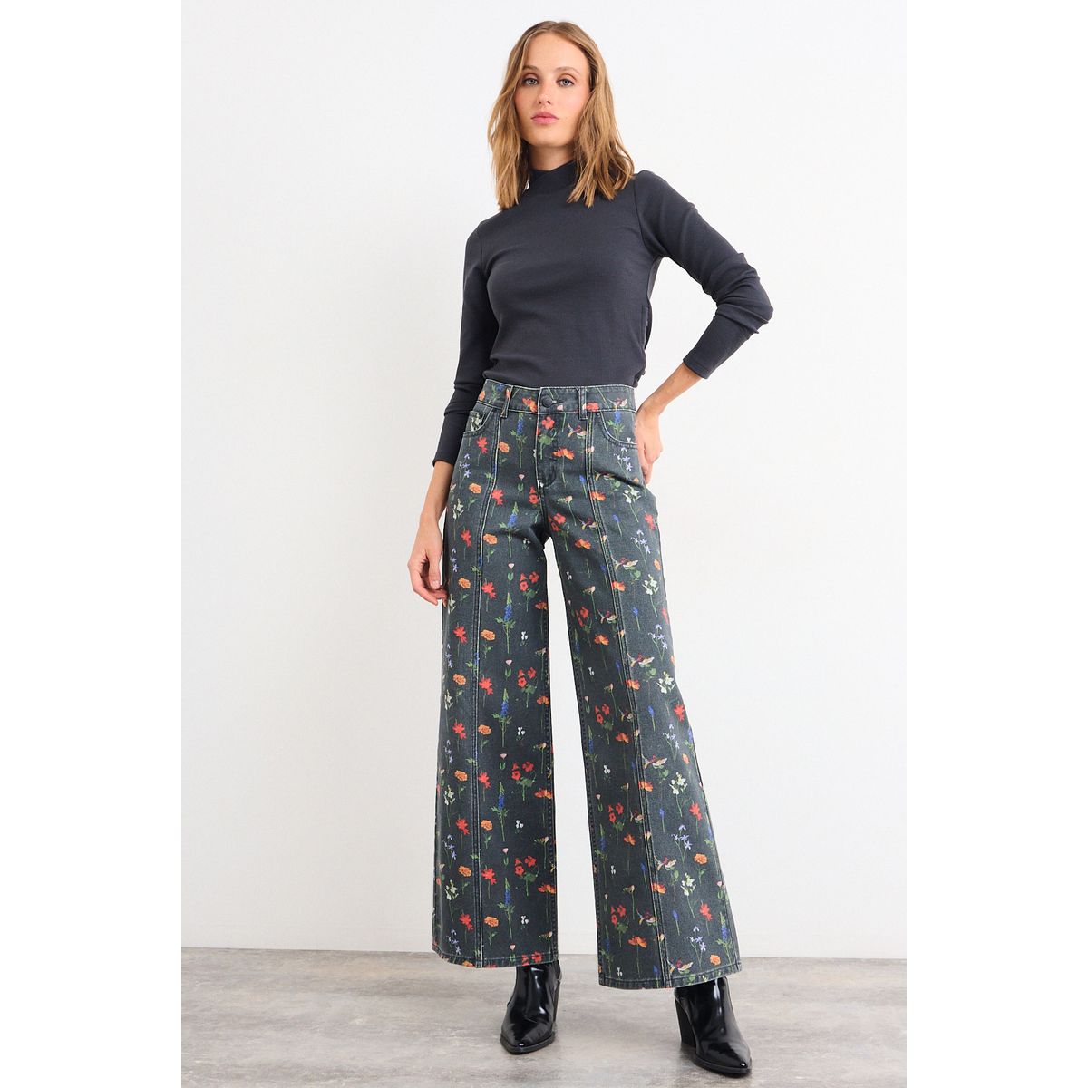 IO - Jeans Fantasia Mujer Gris Io