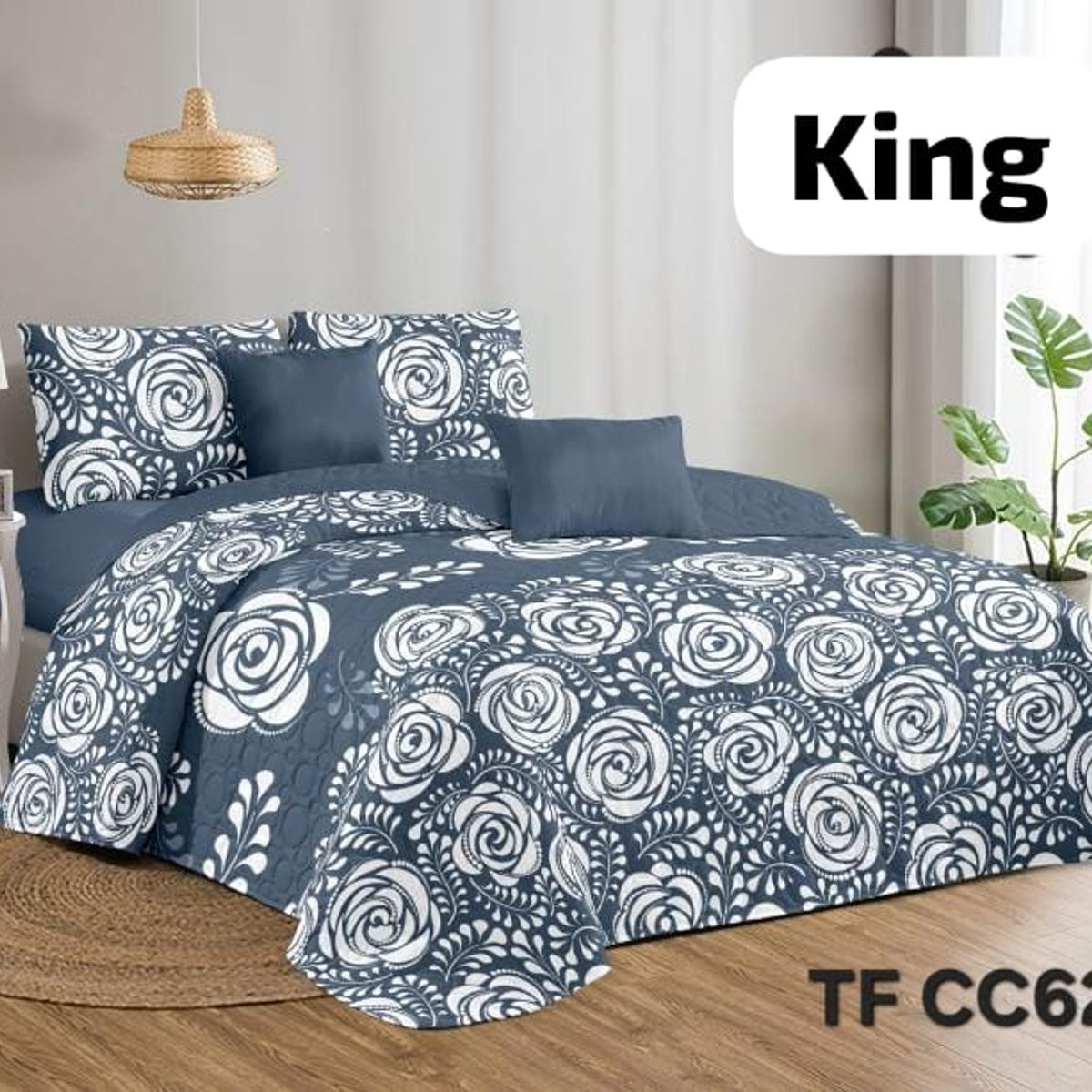 GENERICO - Cubrecama Quilt Reversible King
