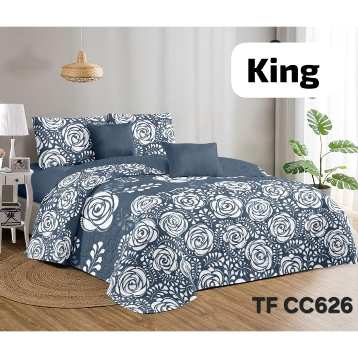 GENERICO - Cubrecama Quilt Reversible King