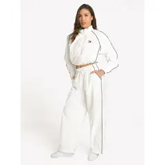 TOMMY HILFIGER - Pantalón Wide Track Con Logo Blanco Tommy Jeans