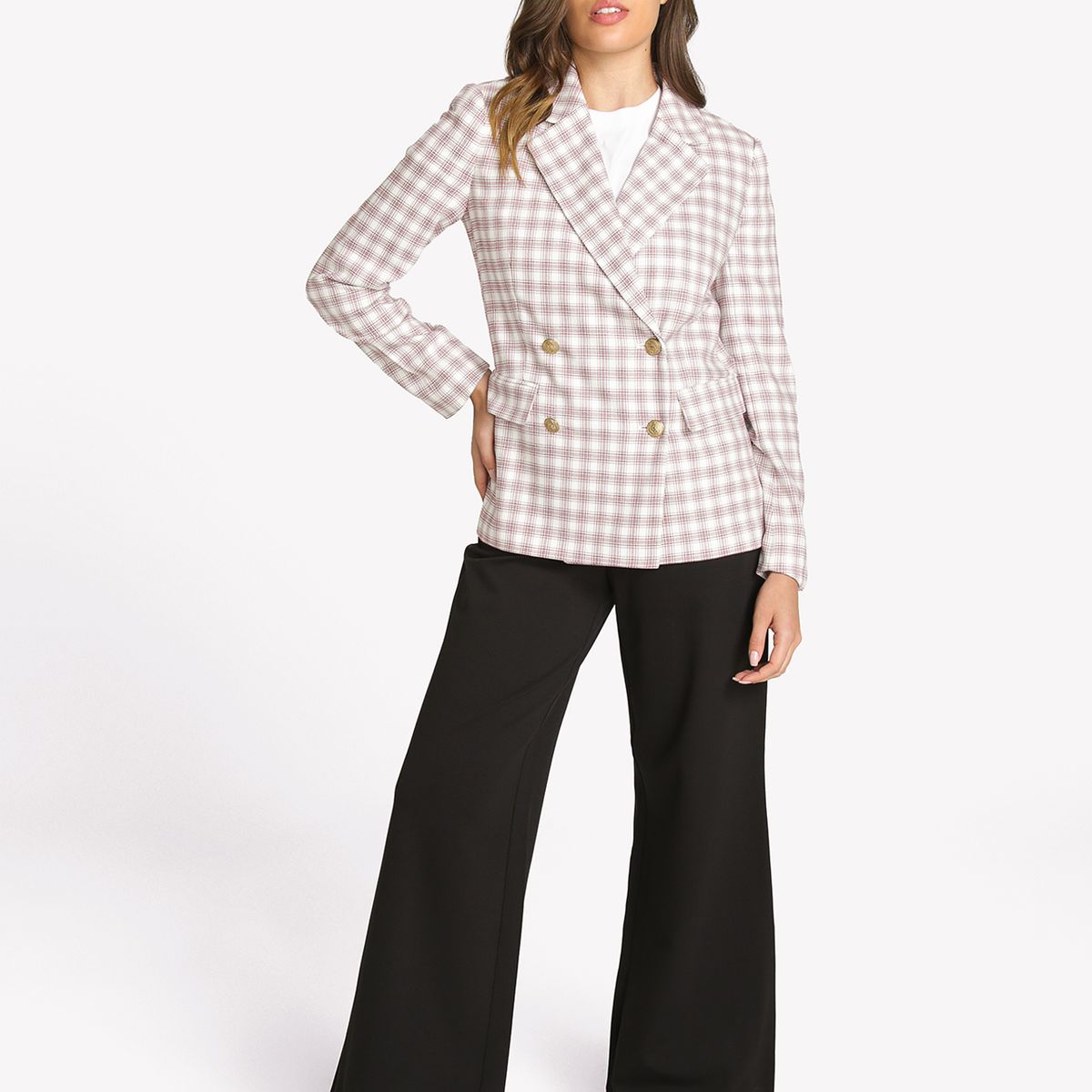 TOMMY HILFIGER - Blazer Con Estampado De Cuadros Multicolor Tommy Hilfiger