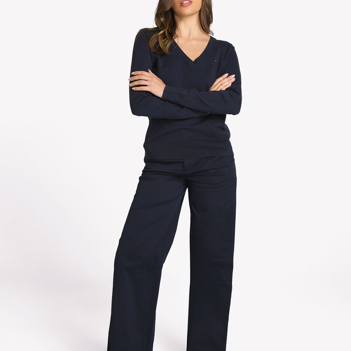 TOMMY HILFIGER - Sweater Con Diseño De Rayas Azul Tommy Hilfiger