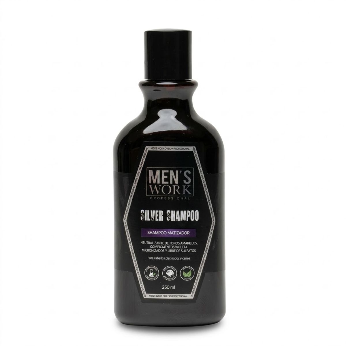 CLOE - Shampoo Silver Matiza para cabellos Canos-Platinos Mens Work 250ml