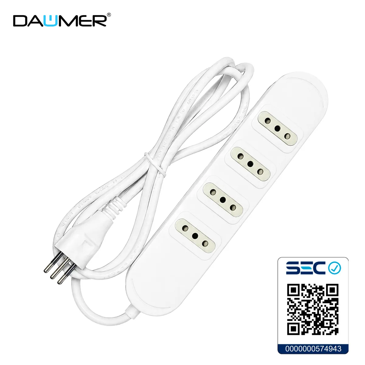 ALARGADOR 4 POS. 1.5m BLANCO DAUMER, marca DAUMER - Foto Principal