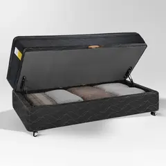 DRIMKIP - Cama Baúl Eurotop 1 Plaza 90X190