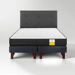 DRIMKIP - Cama Europea Funcional 2 Pl Plus +  Respaldo Juvenil