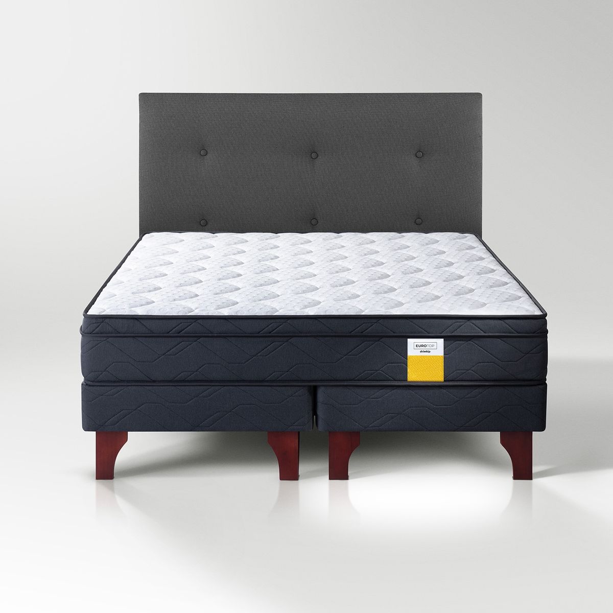 Cama Europea Eurotop 2 Pl  Plus + Respaldo Juvenil Drimkip, marca DRIMKIP - Foto Principal
