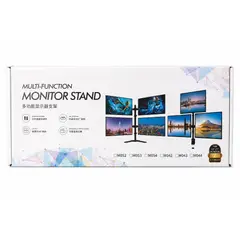 GENERICO - Soporte Multi Monitor Ajustable para Escritorio