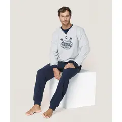 LADY GENNY - Pijama Micropolar Rochester Masculina