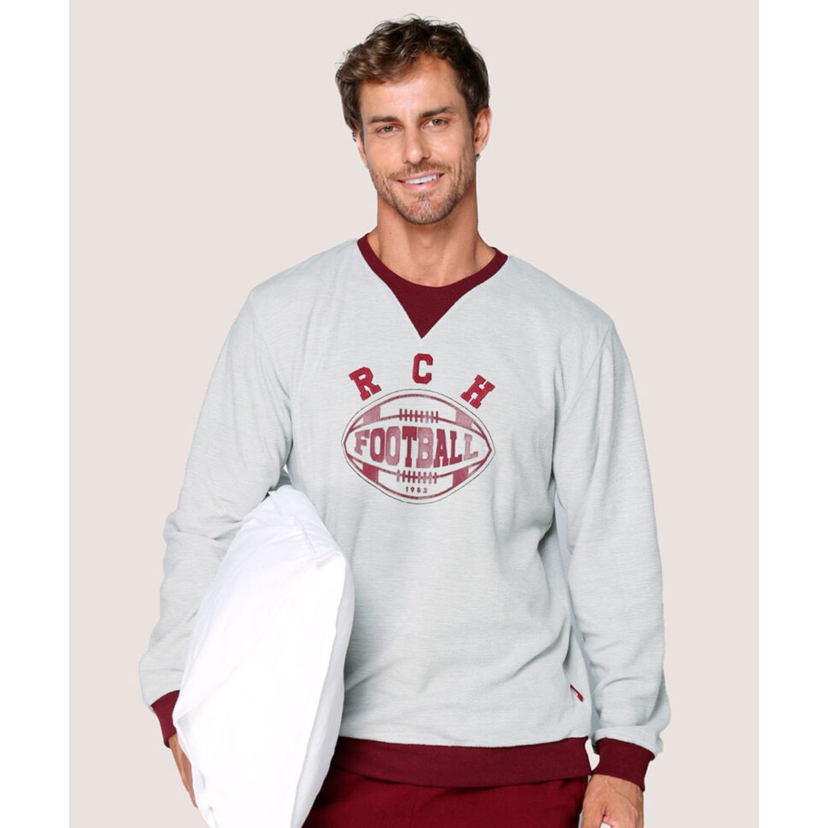 LADY GENNY - Pijama Micropolar Rochester Masculina