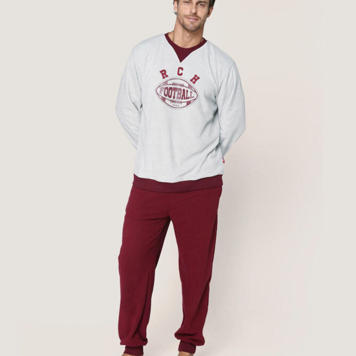 LADY GENNY - Pijama Micropolar Rochester Masculina