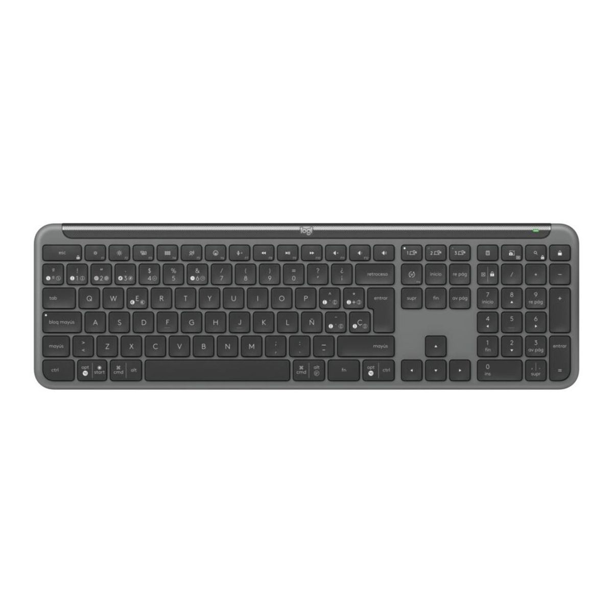 LOGITECH - Logitech Teclado inalambrico Signature Slim K950 Grafito Español