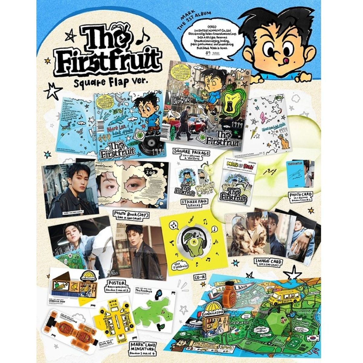 GENERICO - MARK The 1st Album ‘The Firstfruit’ Square Flap B Ver.