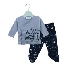 PUMUCKI - Conjunto Bebé Dream 100% Algodón Estampado Galáctico