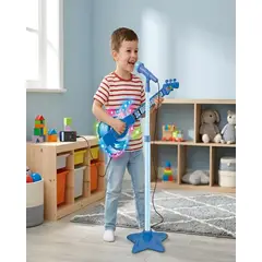 GENERICO - Guitarra de Juguete con Micrófono de Pedestal, Luces y Sonidos
