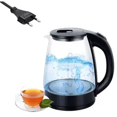 GENERICO - Hervidor 2L Vidrio y Acero Inoxidable Corte Automático