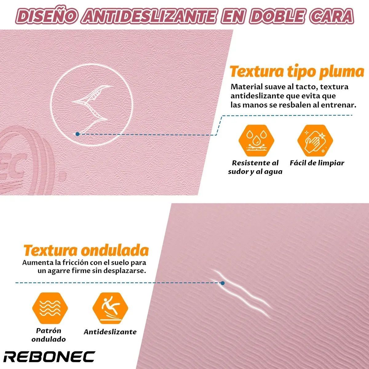 GENERICO - Mat Yoga Antideslizante Plegable 8mm con Bolso