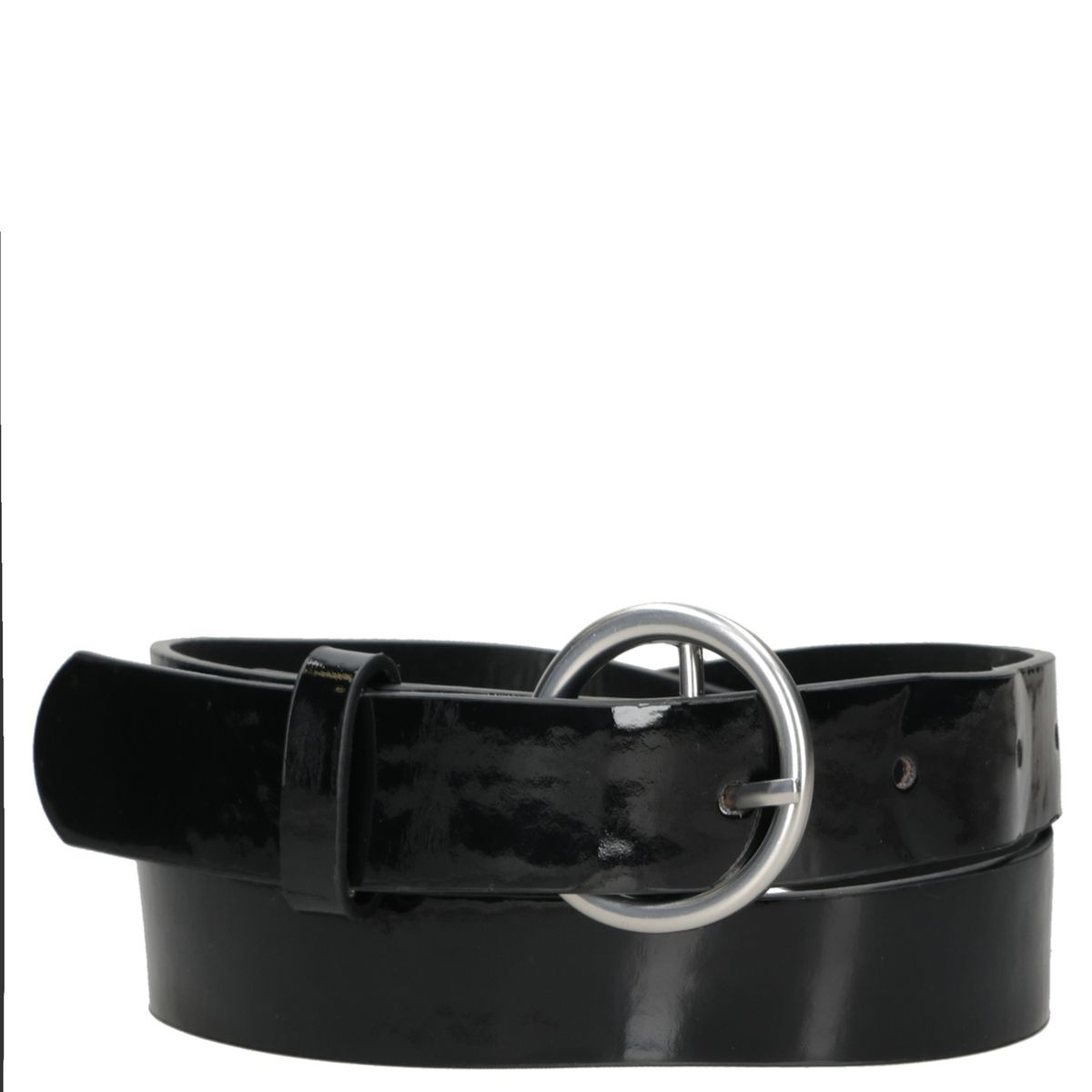 POLLINI - Cinturon Mujer Charol Negro Pollini