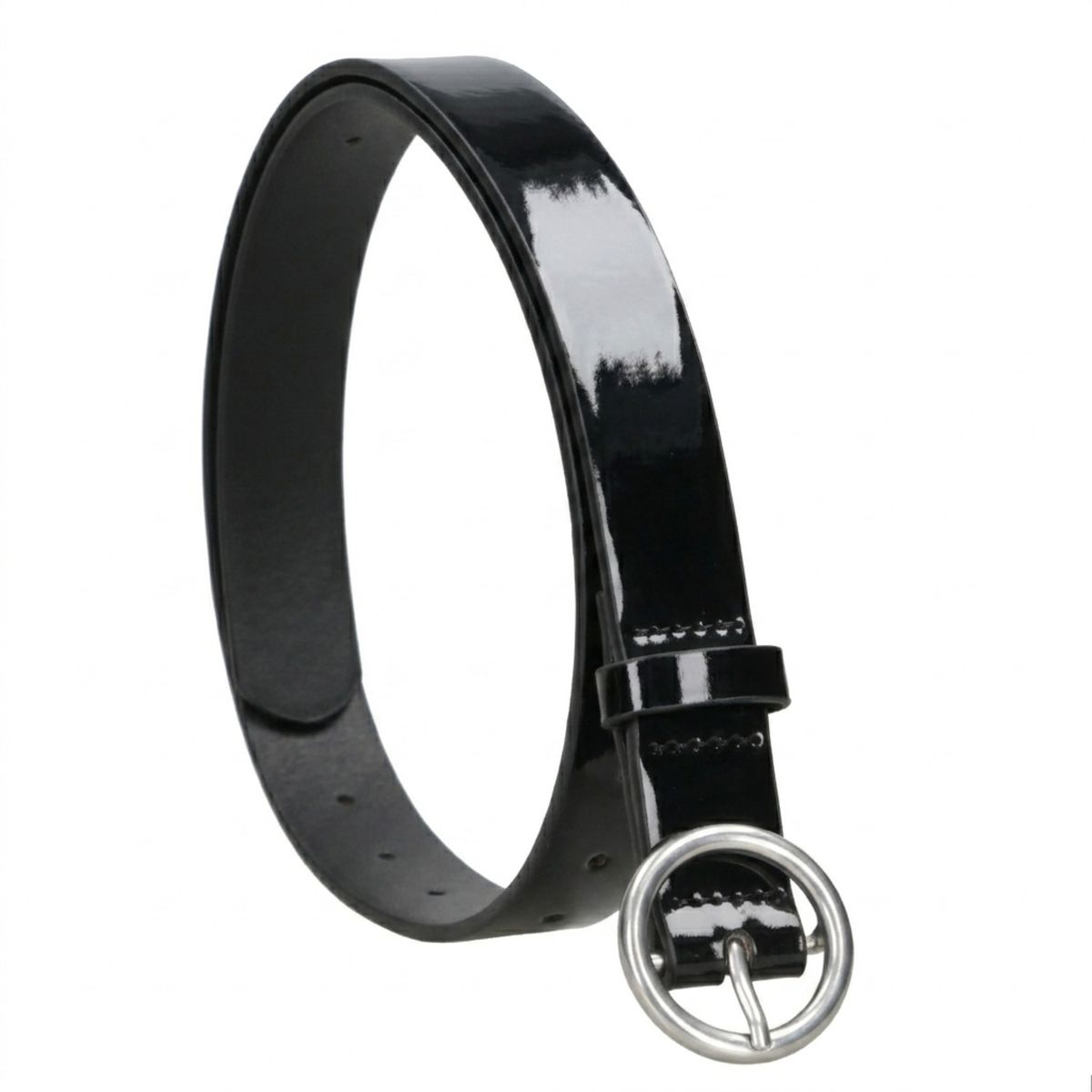 POLLINI - Cinturon Mujer Charol Negro Pollini