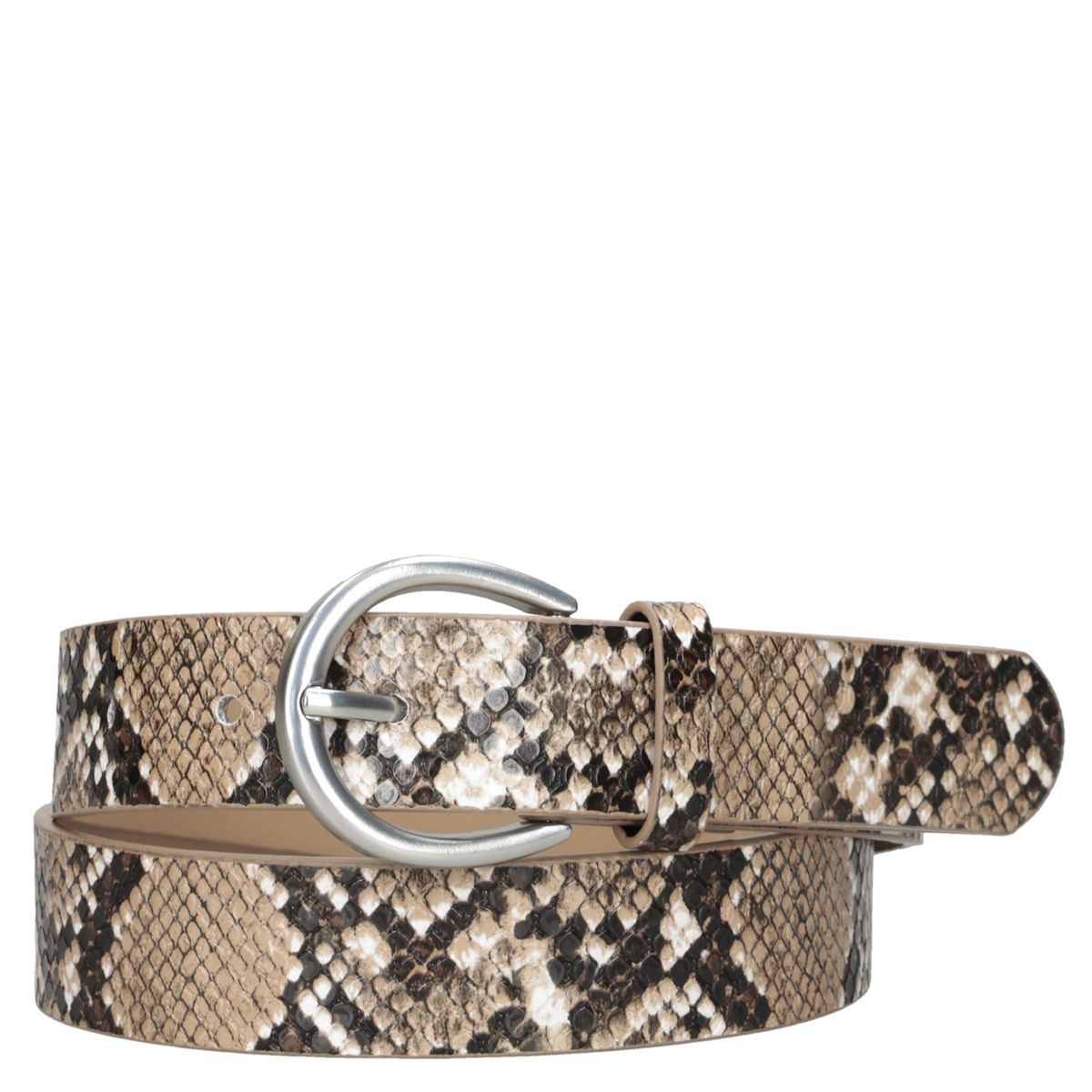 POLLINI - Cinturon Mujer Animal Print Marrón claro Pollini