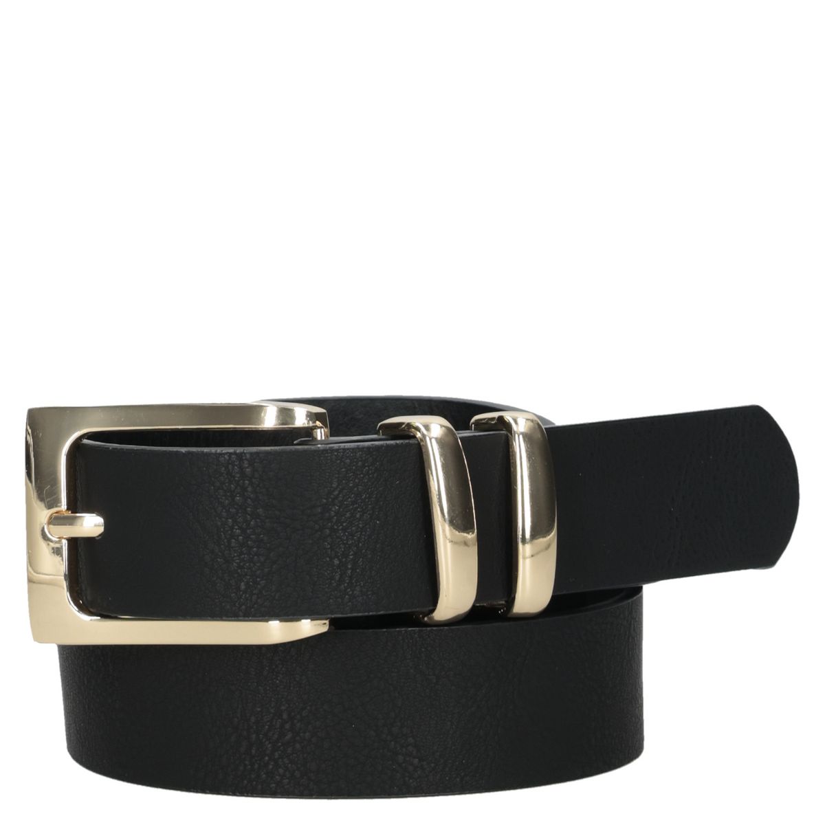 POLLINI - Cinturon Mujer Argollas Negro Pollini