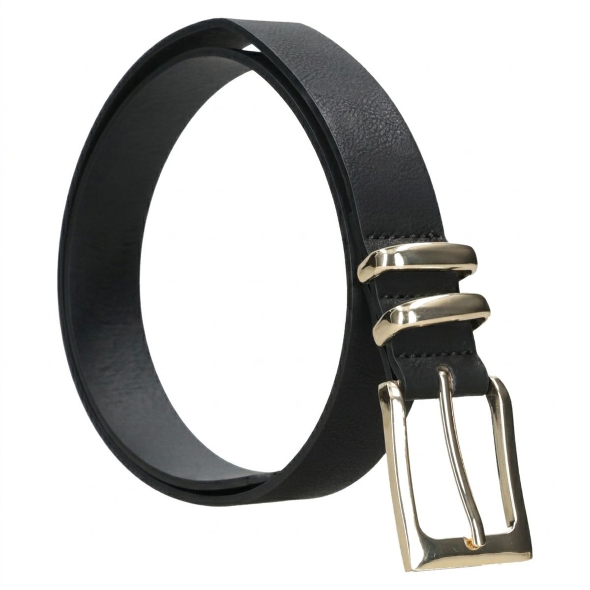 POLLINI - Cinturon Mujer Argollas Negro Pollini