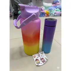 GENERICO - Combo Duo de Botellas Motivacionales y Térmicas