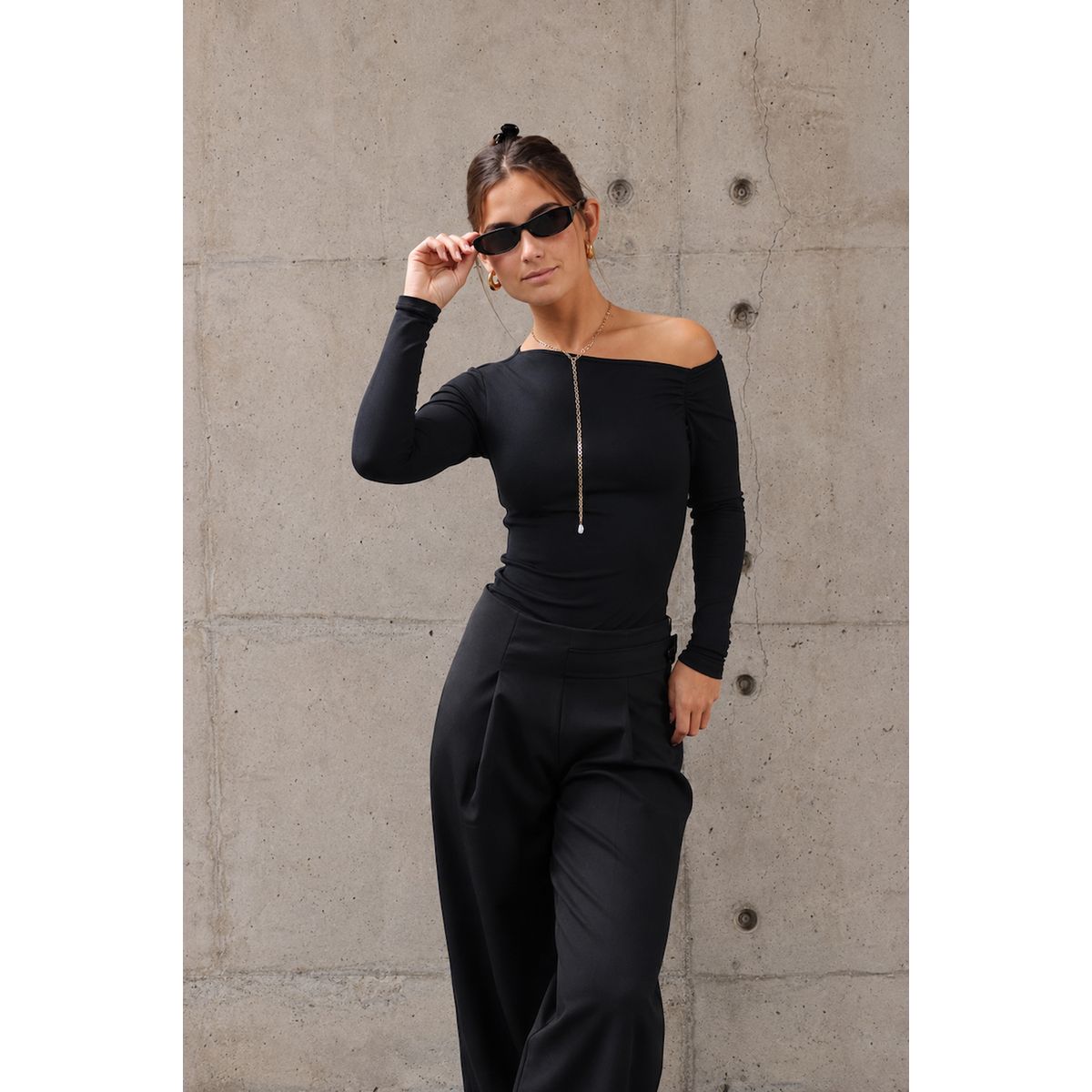 SIETE MARES - ELSA TOP NEGRO