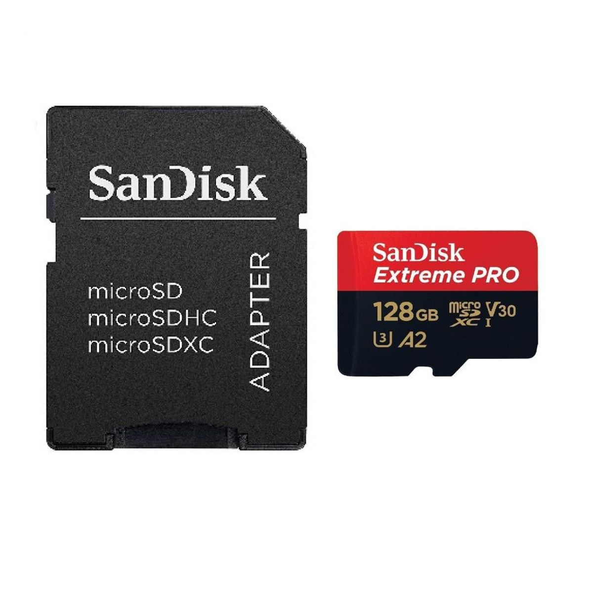 SANDISK - Tarjeta de Memoria microSDXC SanDisk Extreme PRO 128 GB