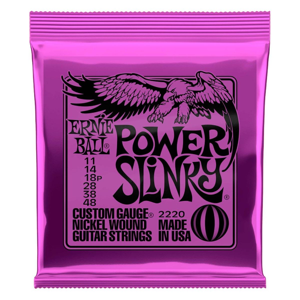 ERNIE BALL - Set de Cuerdas para Guitarra Eléctrica 11-48 Ernie Ball P02220 POWER SLINKY