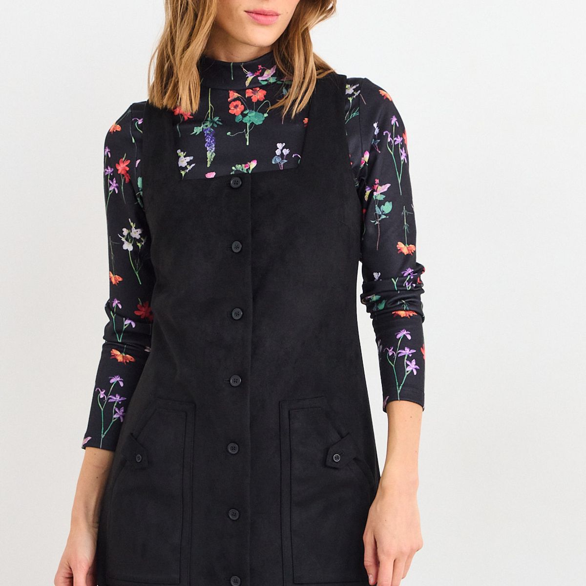 IO - Vestido Liso Mujer Negro Io