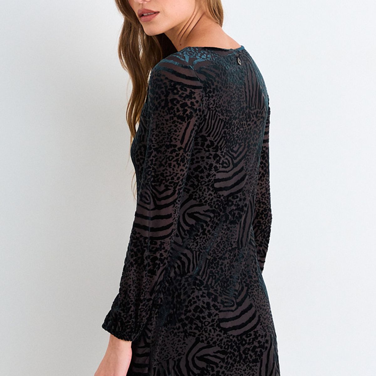 IO - Vestido Liso Mujer Verde Io