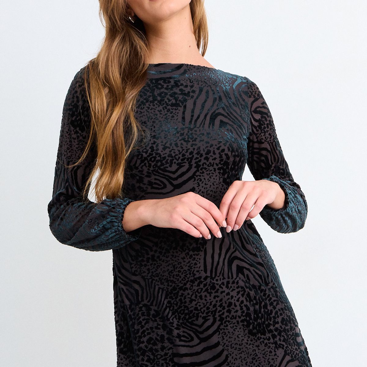 IO - Vestido Liso Mujer Verde Io