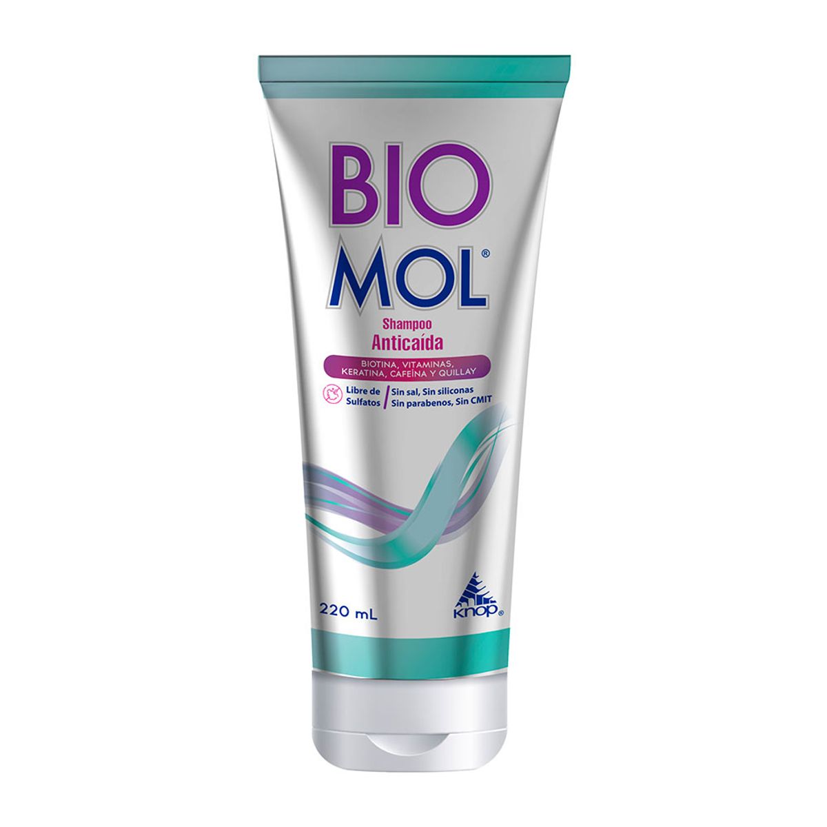 KNOP - Shampoo Anticaída Biotina + Vitaminas 220 Ml, Biomol